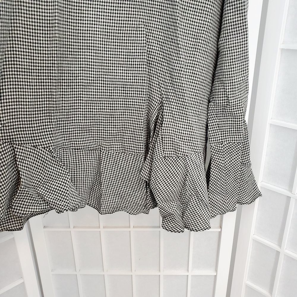 ZARA Woman Gingham Blouse Size XS (extra small) - Picture 3 of 7